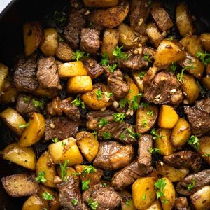 Beef Cubes with Potatoes