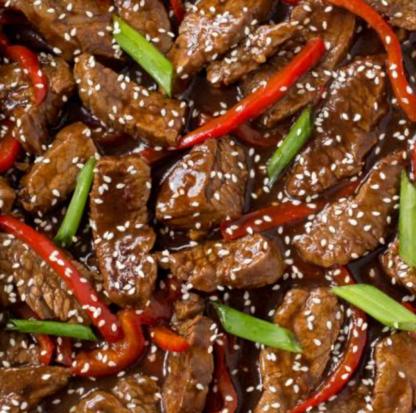 Beef Cubes with Soy Sauce & Sesame
