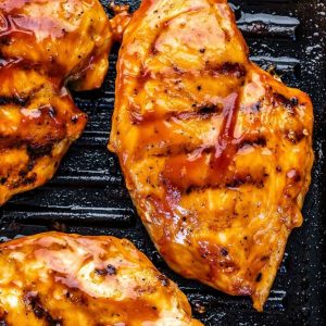 Chicken Breasts (boneless) with BBQ Sauce