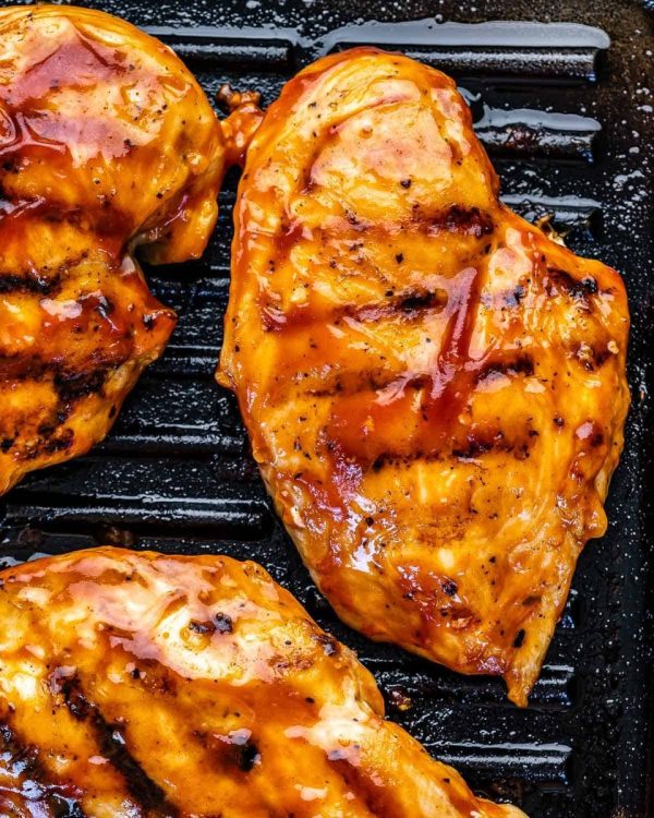 Chicken Breasts (boneless) with BBQ Sauce